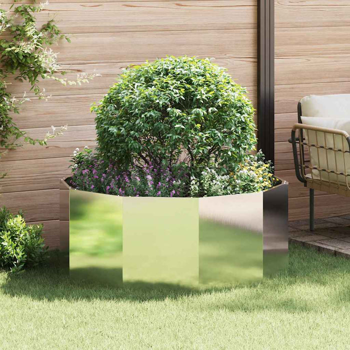 Jardinieră Argintiu 120 x 120 x 50 cm Oţel inoxidabil - WALTI WALTI