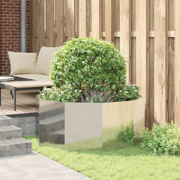 Jardinieră Argintiu 120 x 120 x 50 cm Oțel Galvanizat - WALTI WALTI