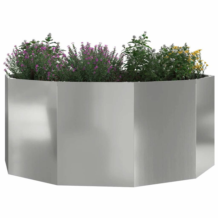 Jardinieră Argintiu 120 x 120 x 50 cm Oțel Galvanizat - WALTI WALTI