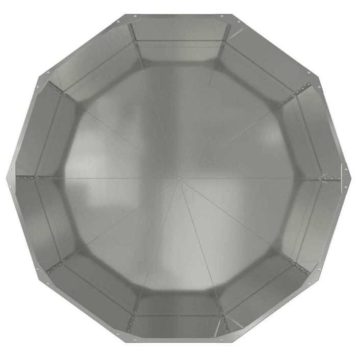 Jardinieră Argintiu 120 x 120 x 50 cm Oțel Galvanizat - WALTI WALTI