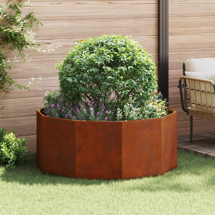 Jardinieră Ruginit 120 x 120 x 50 cm WALTI