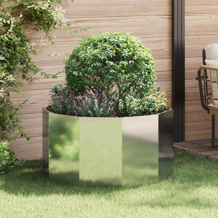 Jardinieră Argintiu 90 x 90 x 50 cm Oțel Galvanizat - WALTI WALTI