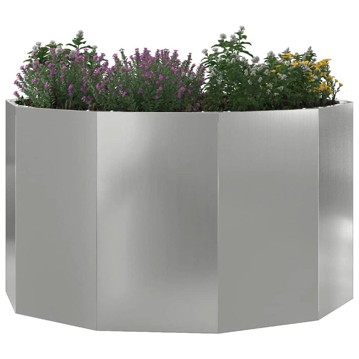 Jardinieră Argintiu 90 x 90 x 50 cm Oțel Galvanizat - WALTI WALTI