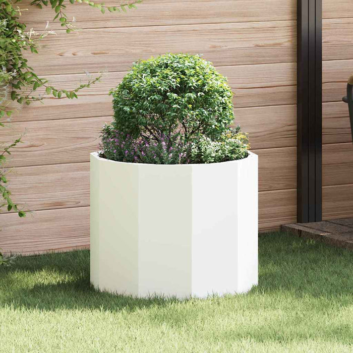 Jardinieră Alb 60 x 60 x 50 cm Oțel - WALTI WALTI