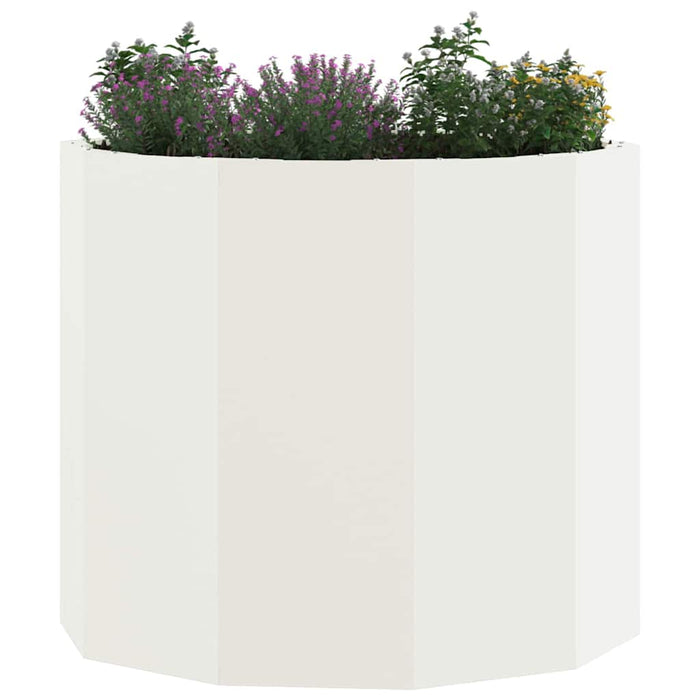 Jardinieră Alb 60 x 60 x 50 cm Oțel - WALTI WALTI