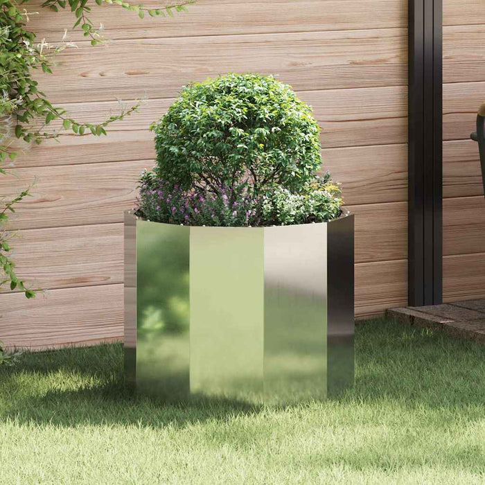 Jardinieră Argintiu 60 x 60 x 50 cm Oțel Galvanizat - WALTI WALTI