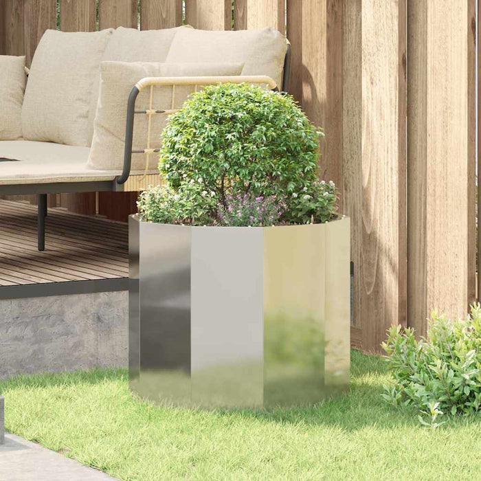 Jardinieră Argintiu 60 x 60 x 50 cm Oțel Galvanizat - WALTI WALTI