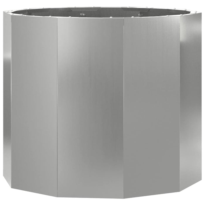 Jardinieră Argintiu 60 x 60 x 50 cm Oțel Galvanizat - WALTI WALTI