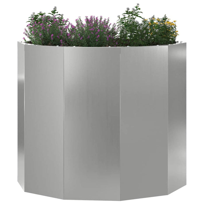 Jardinieră Argintiu 60 x 60 x 50 cm Oțel Galvanizat - WALTI WALTI