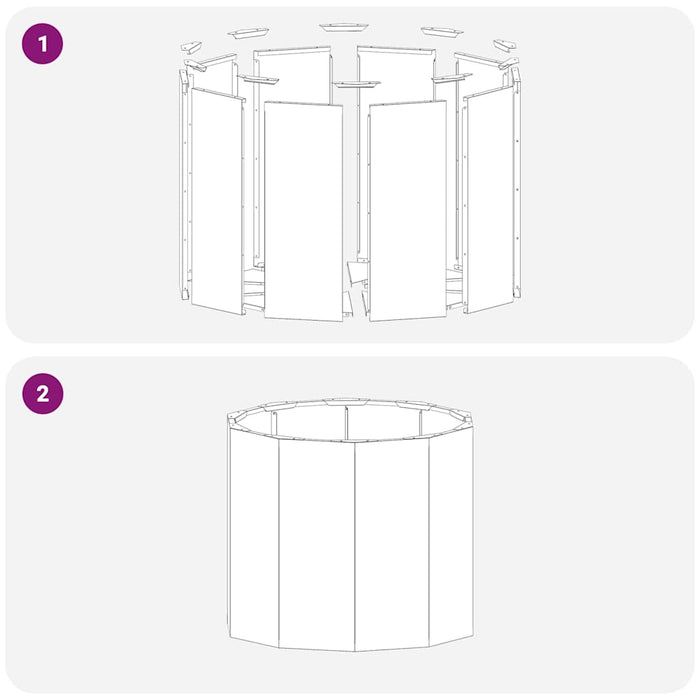 Jardinieră Ruginit 60 x 60 x 50 cm Oțel rezistent de intemperii WALTI