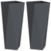 Jardinieră 2 pcs Antracit 30 x 30 x 75 cm Oțel - WALTI WALTI