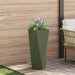 Jardinieră 2 pcs Verde măsliniu 30 x 30 x 75 cm Oțel - WALTI WALTI