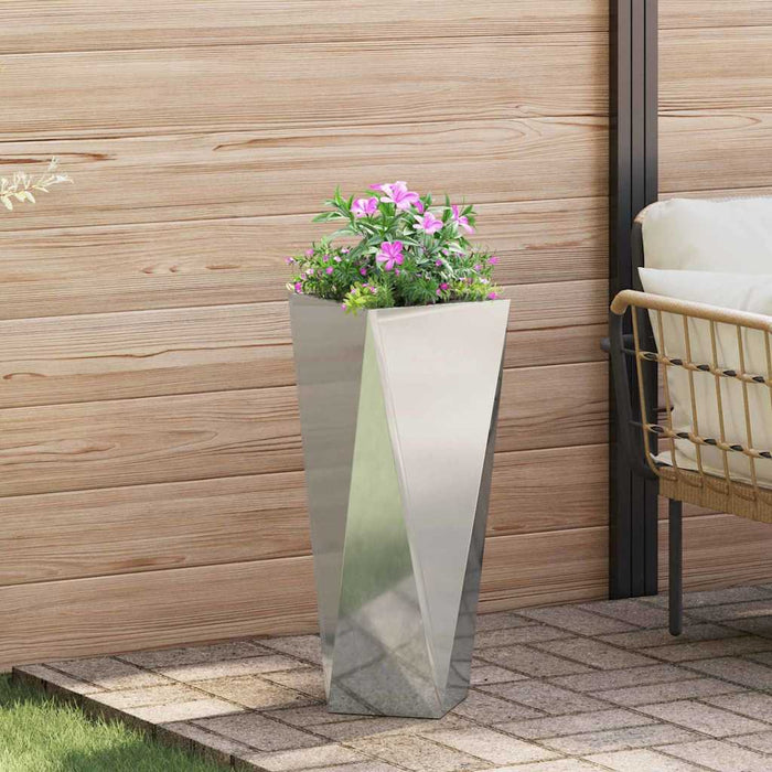 Jardinieră Argintiu 30 x 30 x 75 cm Oțel Galvanizat - WALTI WALTI