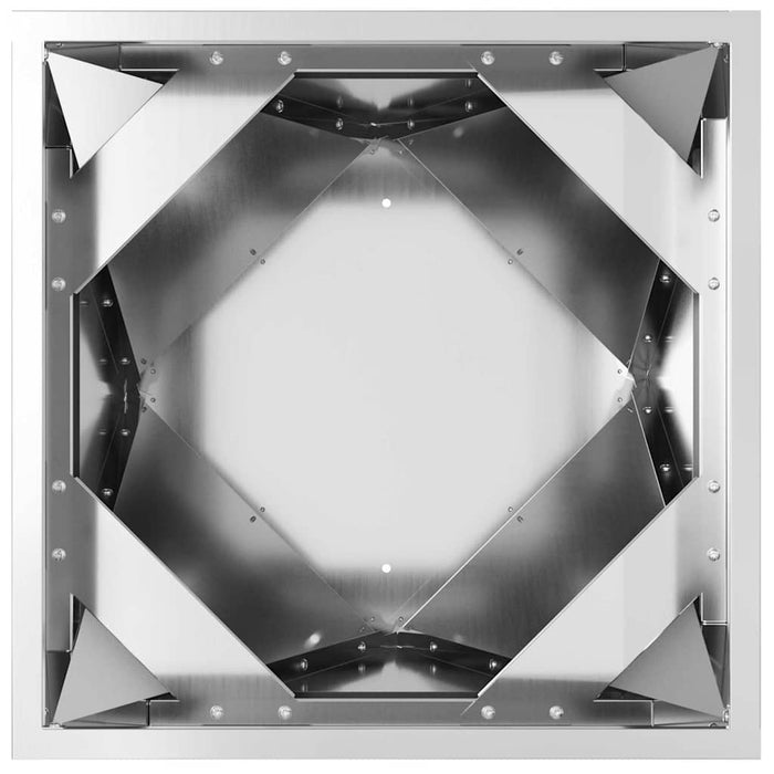 Jardinieră 2 pcs Argintiu 30 x 30 x 75 cm Oțel Galvanizat - WALTI WALTI
