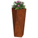 Jardinieră 2 pcs Ruginit 30 x 30 x 75 cm - WALTI WALTI
