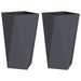 Jardinieră 2 pcs Antracit 40 x 40 x 75 cm Oțel - WALTI WALTI