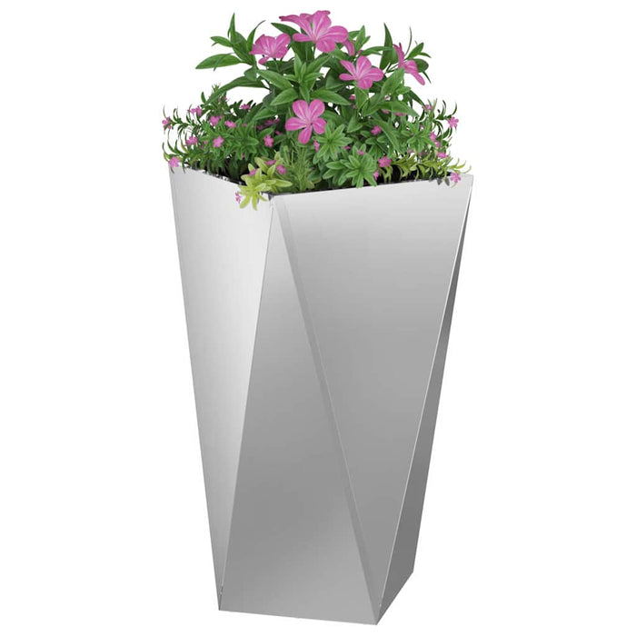 Jardinieră Argintiu 40 x 40 x 75 cm Oțel Galvanizat - WALTI WALTI