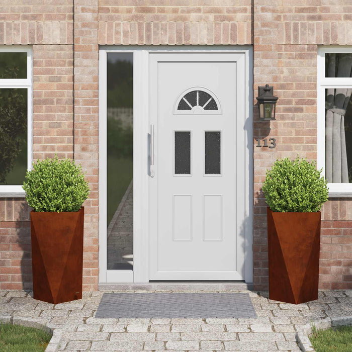 Jardinieră 2 pcs Ruginit 40 x 40 x 75 cm - WALTI WALTI
