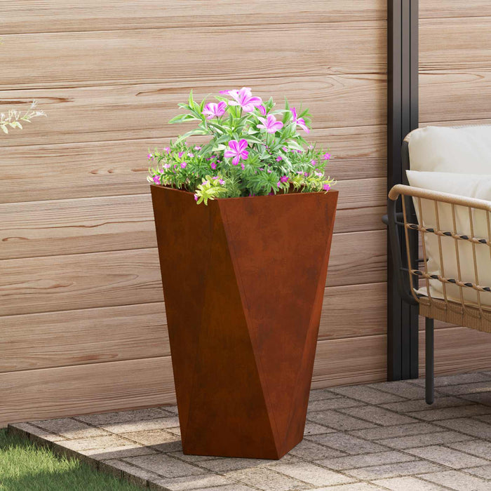 Jardinieră 2 pcs Ruginit 40 x 40 x 75 cm - WALTI WALTI