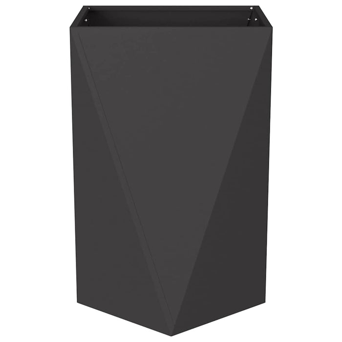 Jardinieră 2 pcs Negru 50 x 50 x 75 cm Oțel - WALTI WALTI