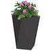 Jardinieră 2 pcs Negru 50 x 50 x 75 cm Oțel - WALTI WALTI