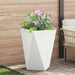Jardinieră 2 pcs Alb 50 x 50 x 75 cm Oțel - WALTI WALTI