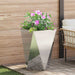 Jardinieră 2 pcs Argintiu 50 x 50 x 75 cm Oţel inoxidabil - WALTI WALTI