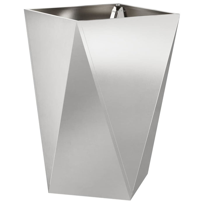 Jardinieră 2 pcs Argintiu 50 x 50 x 75 cm Oţel inoxidabil - WALTI WALTI