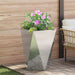 Jardinieră 2 pcs Argintiu 50 x 50 x 75 cm Oțel Galvanizat - WALTI WALTI