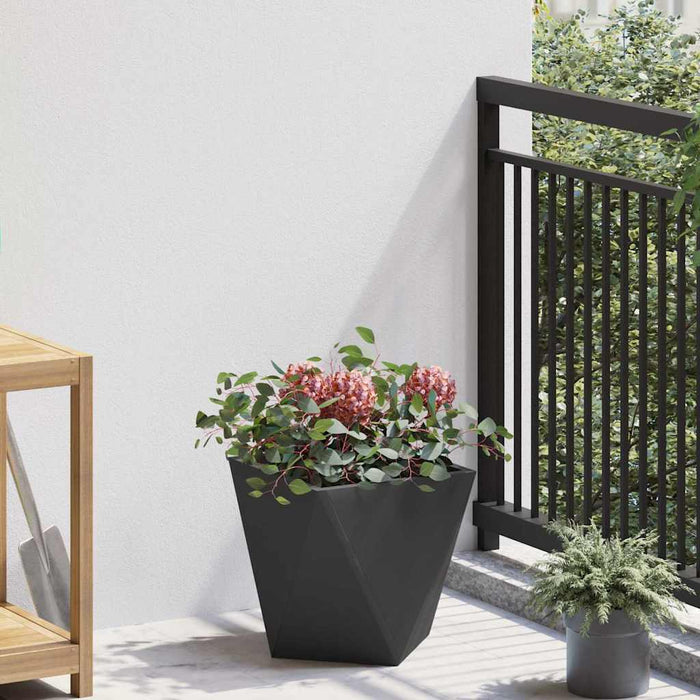 Jardinieră 2 pcs Negru 30 x 30 x 30 cm Oțel - WALTI WALTI