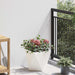 Jardinieră 2 pcs Alb 30 x 30 x 30 cm Oțel - WALTI WALTI