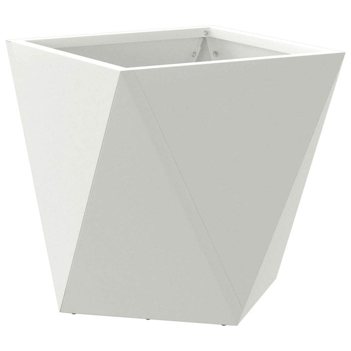 Jardinieră 2 pcs Alb 30 x 30 x 30 cm Oțel - WALTI WALTI
