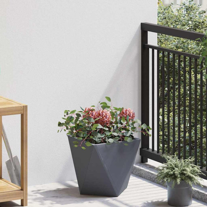 Jardinieră 2 pcs Antracit 30 x 30 x 30 cm Oțel - WALTI WALTI