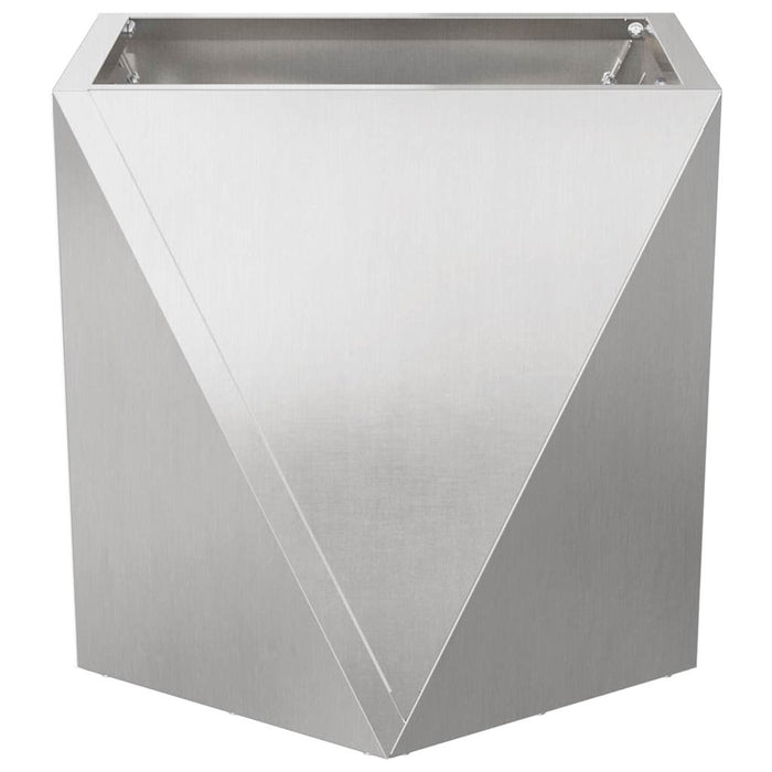 Jardinieră 2 pcs Argintiu 30 x 30 x 30 cm Oţel inoxidabil - WALTI WALTI