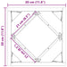 Jardinieră Argintiu 30 x 30 x 30 cm Oțel Galvanizat - WALTI WALTI