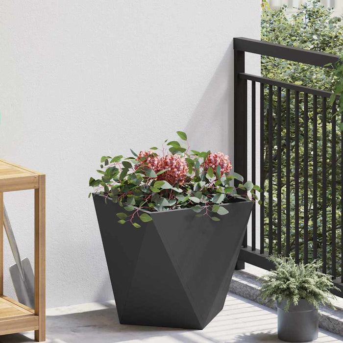 Jardinieră Negru 40 x 40 x 40 cm Oțel - WALTI WALTI