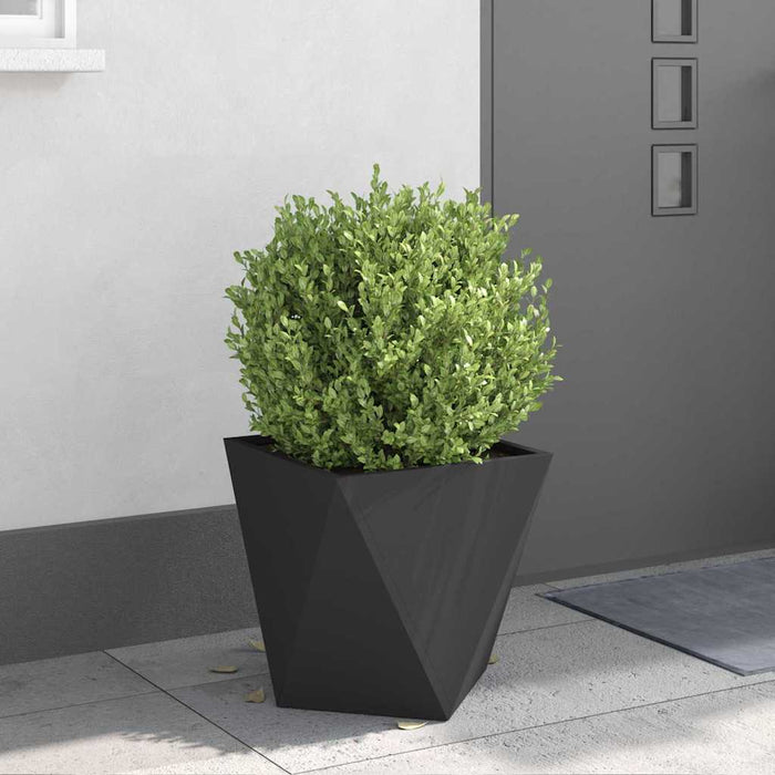 Jardinieră 2 pcs Negru 40 x 40 x 40 cm Oțel - WALTI WALTI