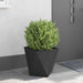 Jardinieră 2 pcs Negru 40 x 40 x 40 cm Oțel - WALTI WALTI