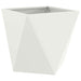 Jardinieră 2 pcs Alb 40 x 40 x 40 cm Oțel - WALTI WALTI
