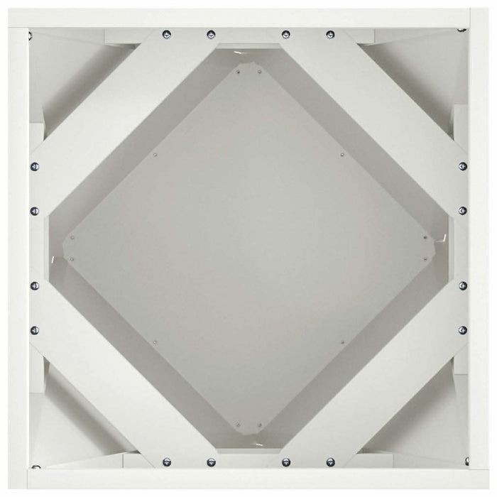 Jardinieră 2 pcs Alb 40 x 40 x 40 cm Oțel - WALTI WALTI