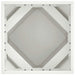 Jardinieră 2 pcs Alb 40 x 40 x 40 cm Oțel - WALTI WALTI