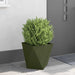 Jardinieră 2 pcs Verde măsliniu 40 x 40 x 40 cm Oțel - WALTI WALTI