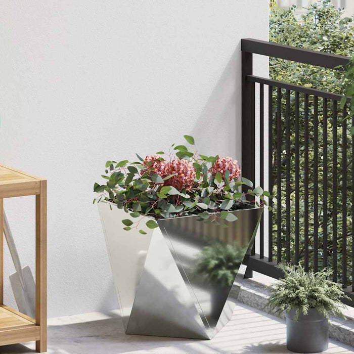 Jardinieră Argintiu 40 x 40 x 40 cm Oțel Galvanizat - WALTI WALTI