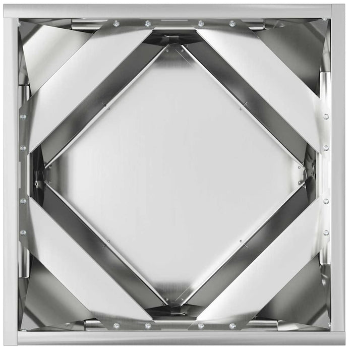 Jardinieră Argintiu 40 x 40 x 40 cm Oțel Galvanizat - WALTI WALTI