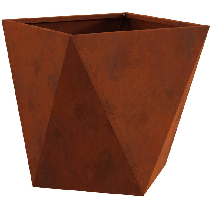 Jardinieră Ruginit 40 x 40 x 40 cm Oțel rezistent de intemperii - WALTI WALTI