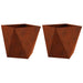 Jardinieră 2 pcs Ruginit 40 x 40 x 40 cm - WALTI WALTI