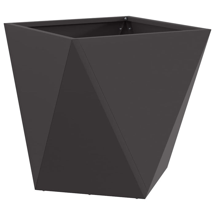 Jardinieră 2 pcs Negru 50 x 50 x 50 cm Oțel - WALTI WALTI