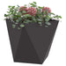 Jardinieră 2 pcs Negru 50 x 50 x 50 cm Oțel - WALTI WALTI