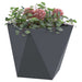 Jardinieră 2 pcs Antracit 50 x 50 x 50 cm Oțel - WALTI WALTI