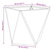 Jardinieră 2 pcs Antracit 50 x 50 x 50 cm Oțel - WALTI WALTI